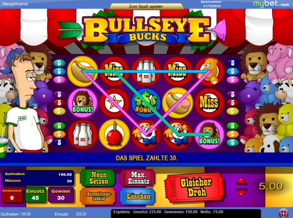Bullseye Bucks spielen